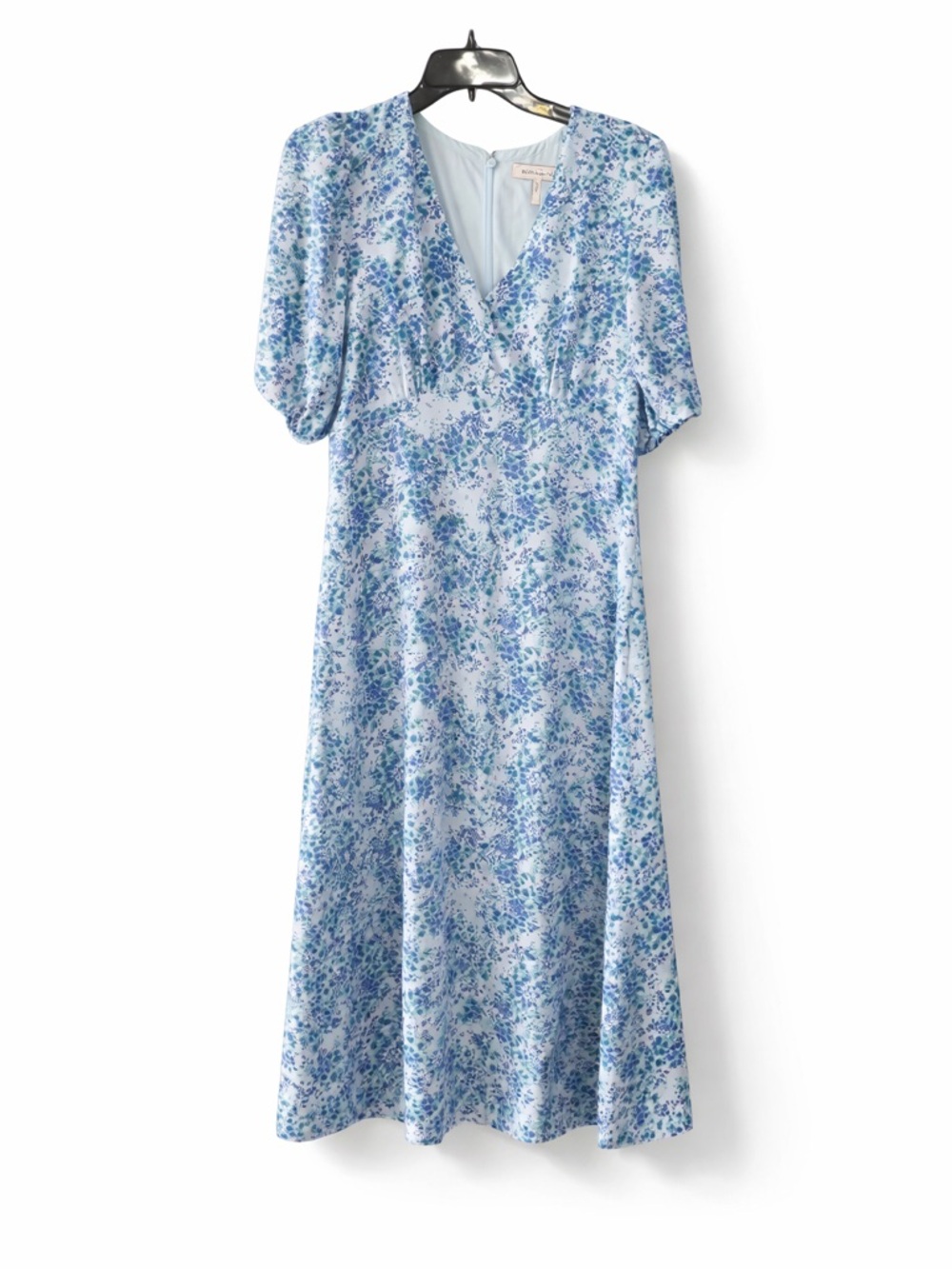 BCBGeneration Blue Floral Dress Size Large Dress